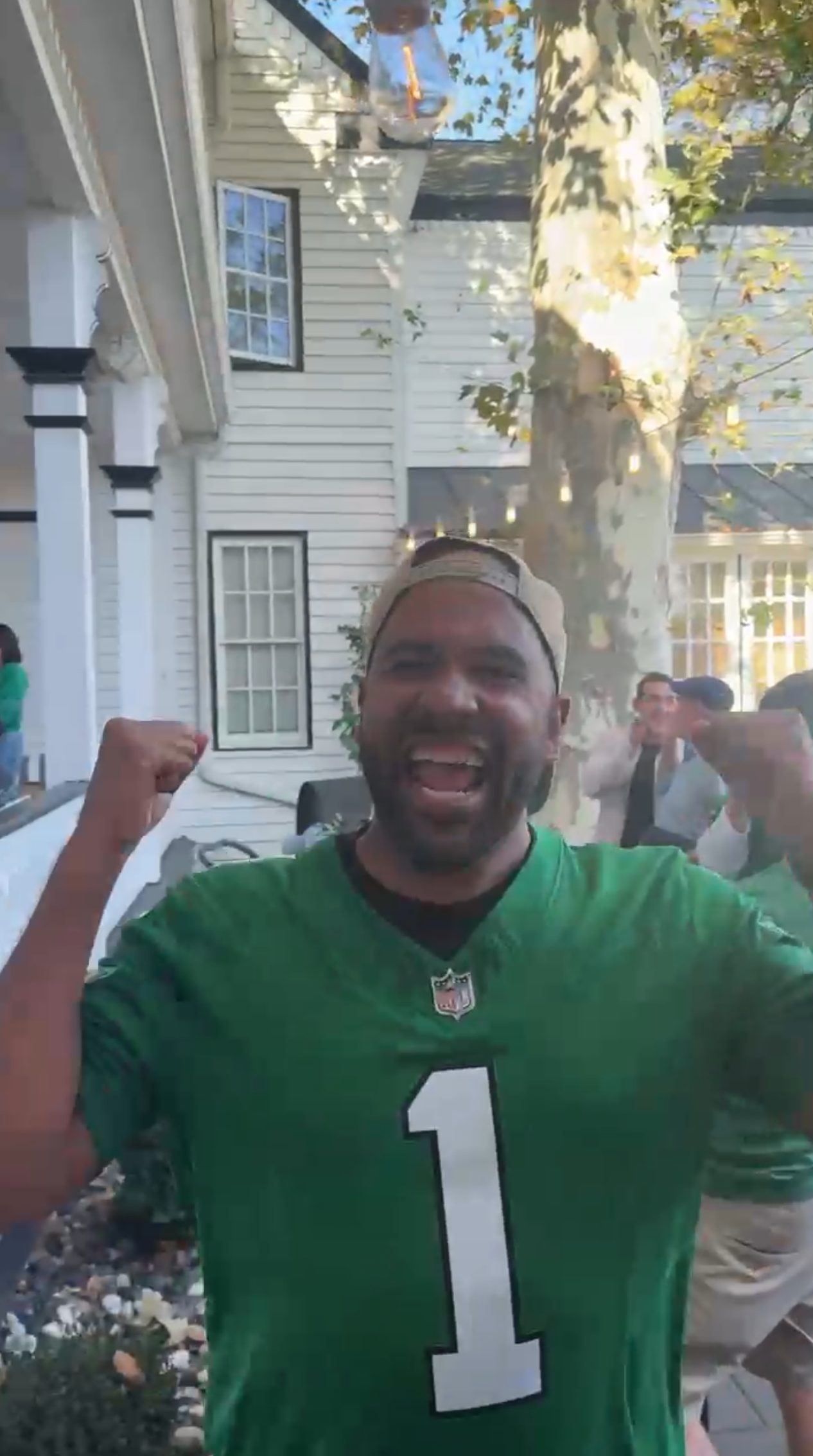 Football on the Porch